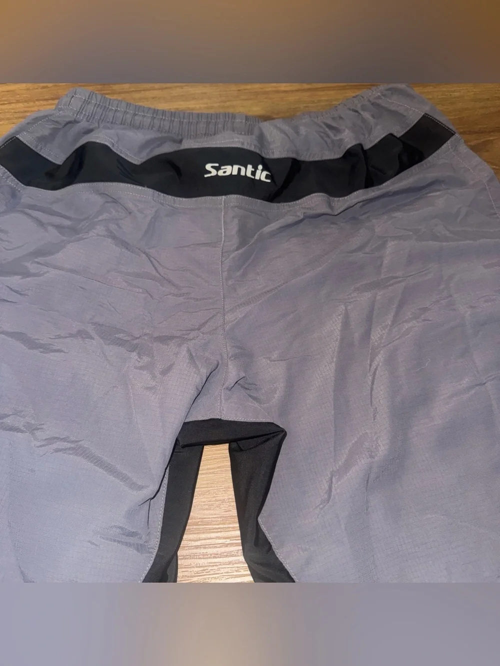 Santic Men's Large Gray/Black Mountain Biking Shorts